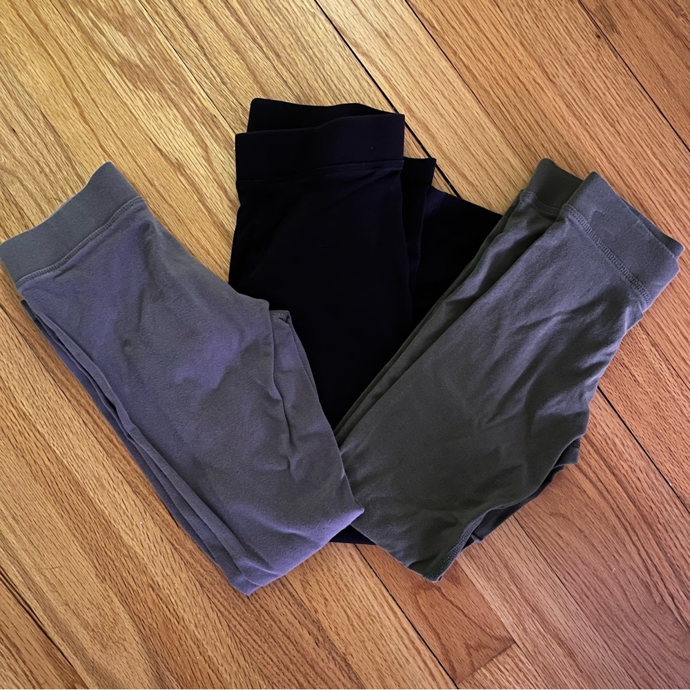 Lot of 3 kids leggings from Primary - neutral colors EUC